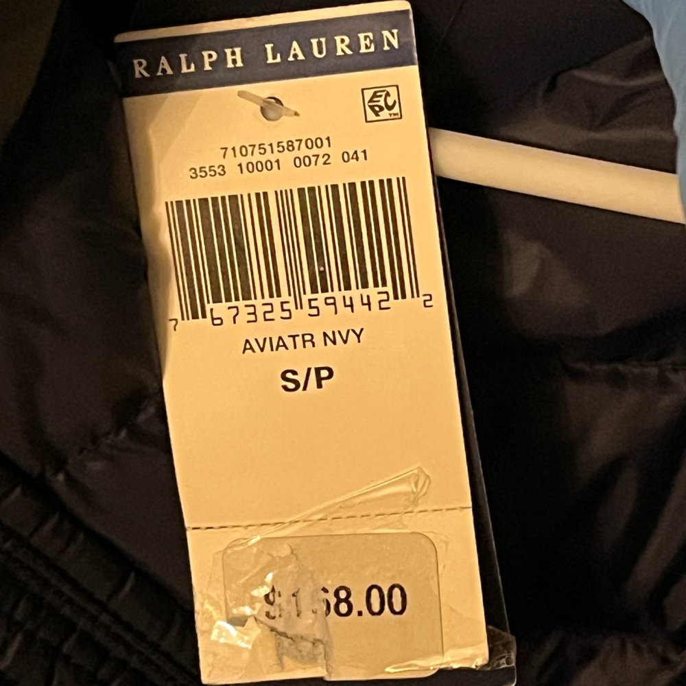 Polo by Ralph Lauren Navy Quilted Puffer Vest with Red Pony - Picture 9 of 10